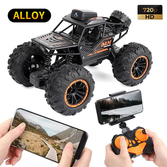 2.4G 1/18 rc monster truck con cámara hd wifi