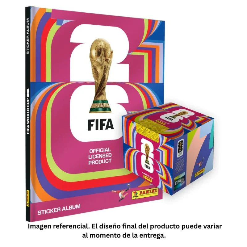 FIFA World Cup 2026 Combo Álbum Tapa Dura + Caja de Stickers
