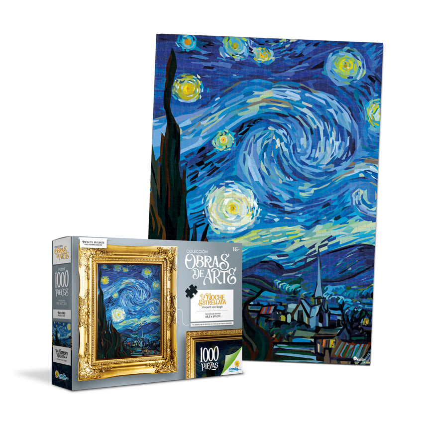 Rompecabezas 1000 PIEZAS ARTE - LA NOCHE ESTRELLADA