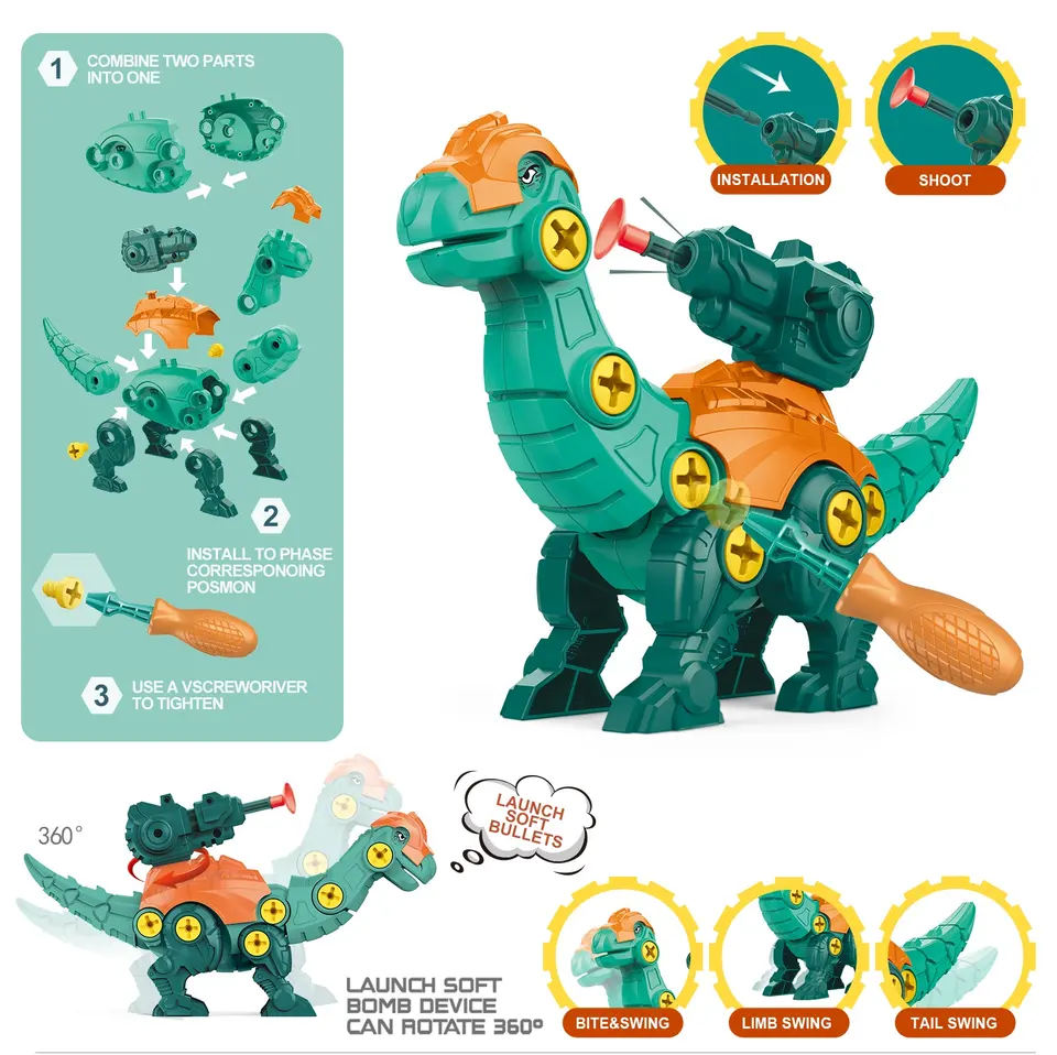 DIY Dinosaur Building Blocks