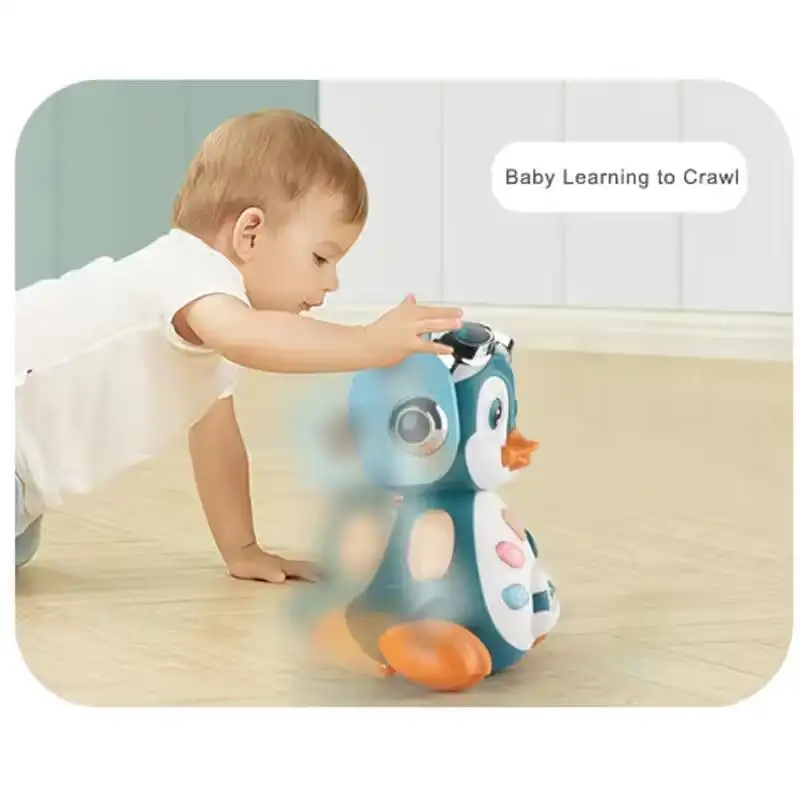 Robot pingüino con música