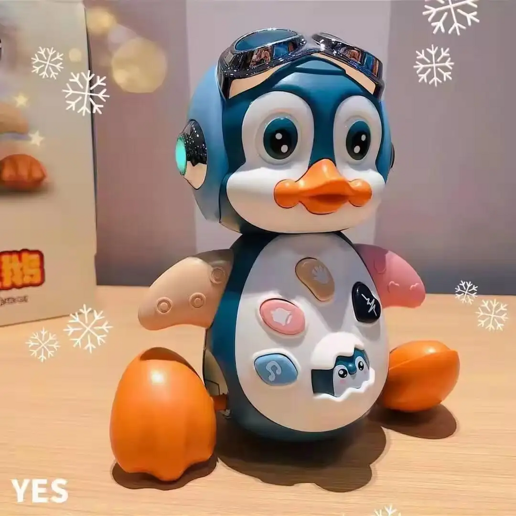 Robot pingüino con música