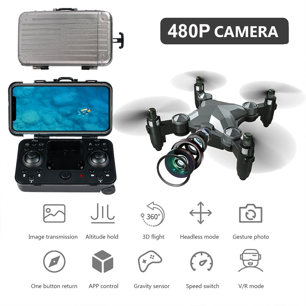 2.4GHz Radio Control Toys Drone Folding FPV WIFI Camera