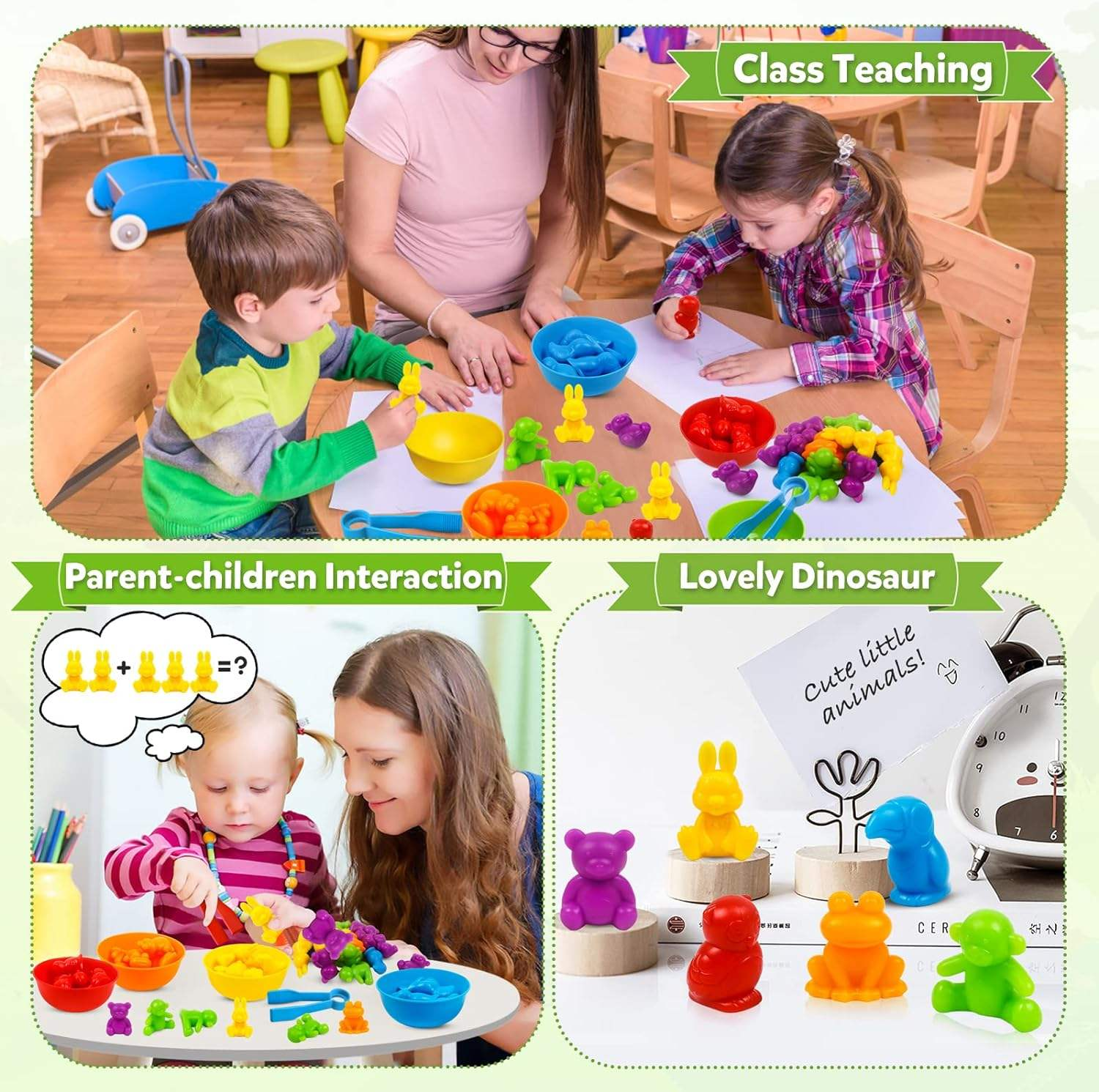 Juguete de clasificacion de colores Montessori