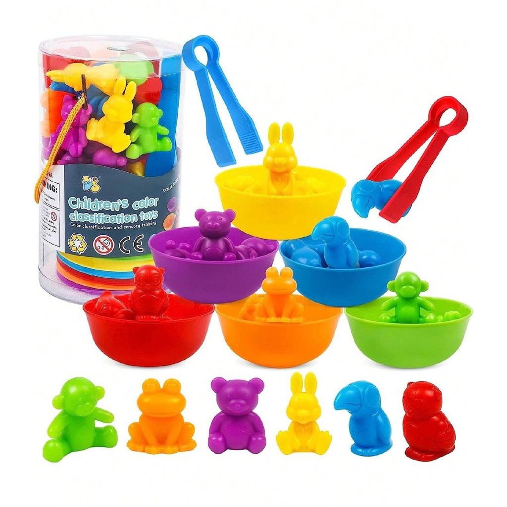 Juguete de clasificacion de colores Montessori