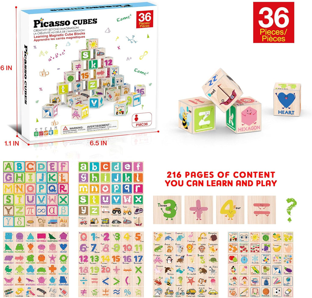 Picasso 36pc magnetic educational cube