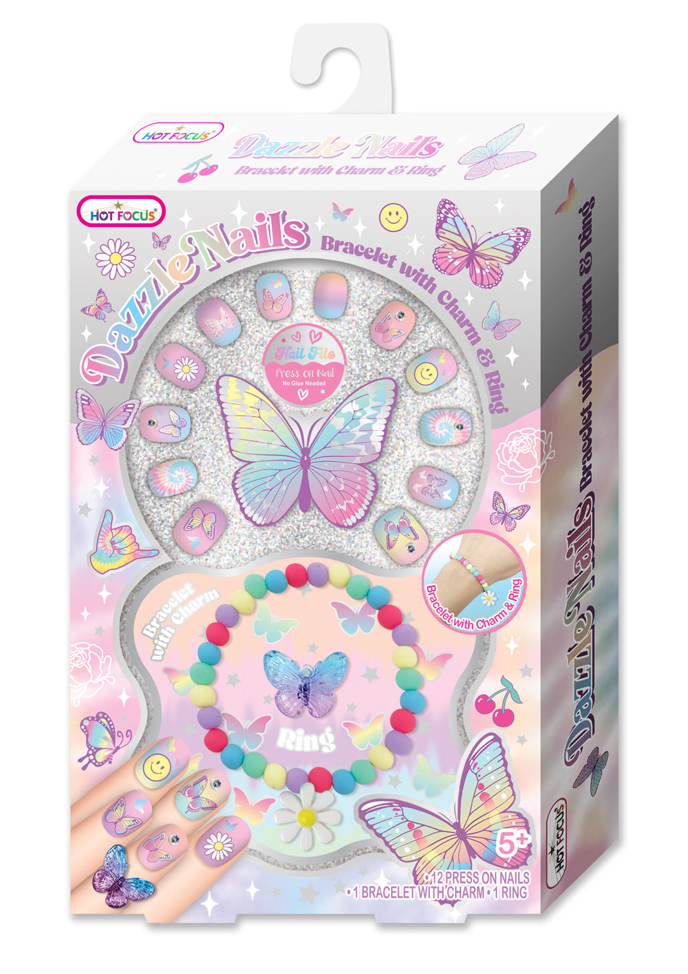 Dazzle Nails, Tie dye Butterfly
