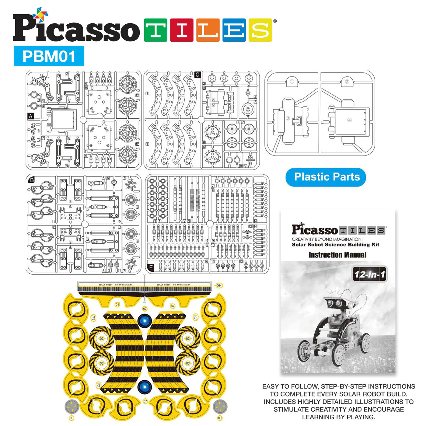 Picasso robot solar 12 in 1