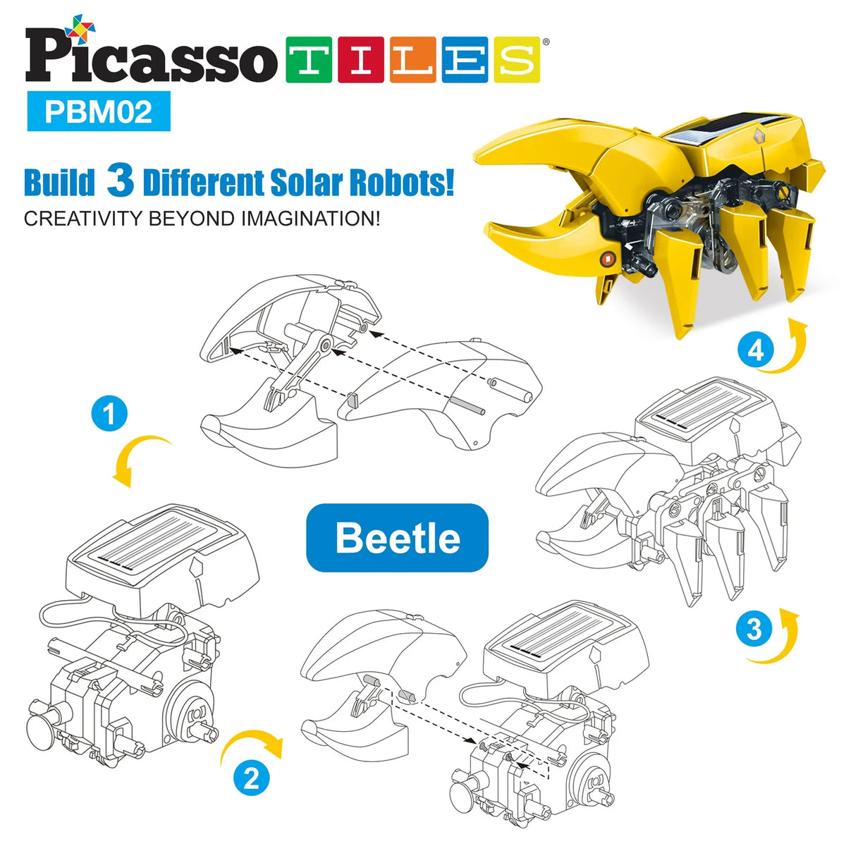 Picasso robot solar 3 in 1