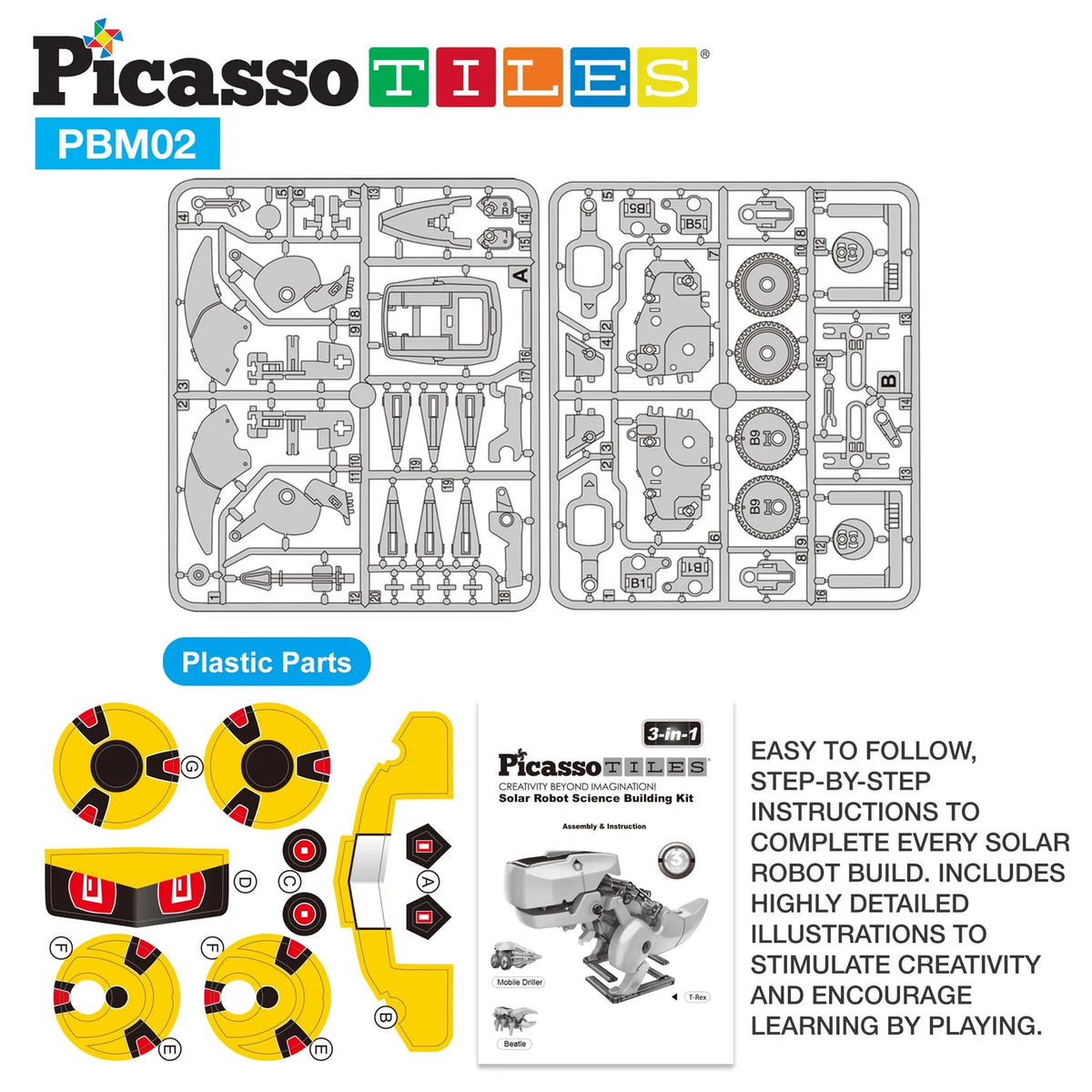 Picasso robot solar 3 in 1