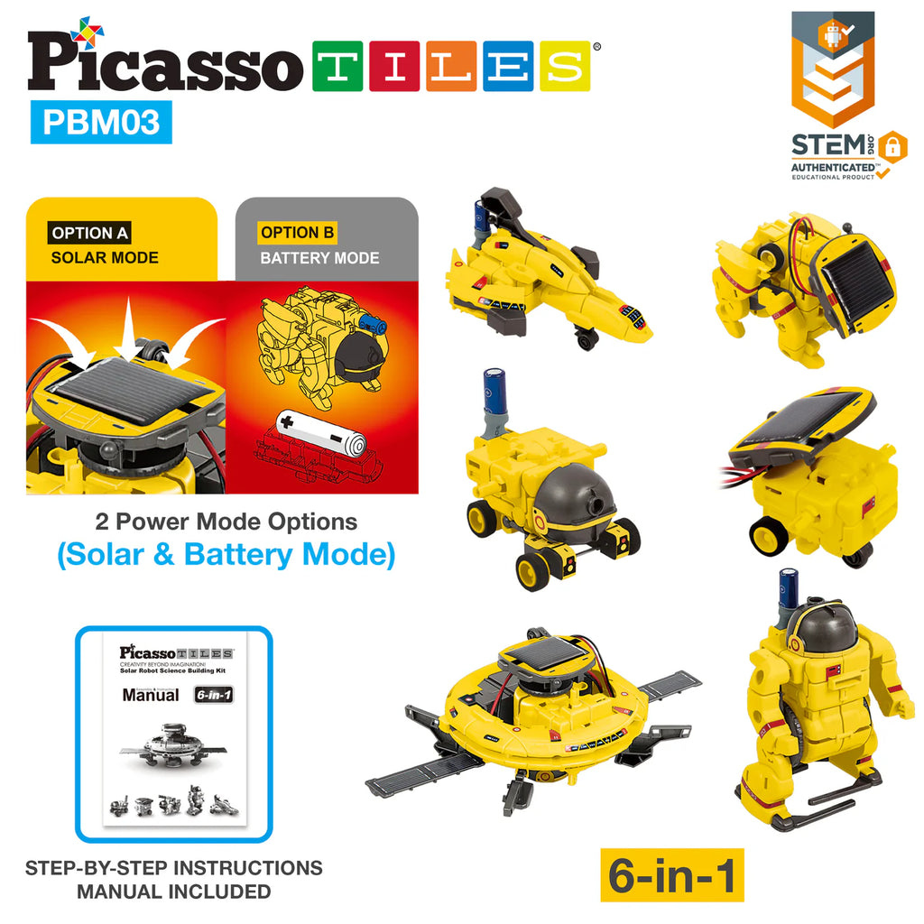 Picasso Robot Solar 6-in-1 UFO