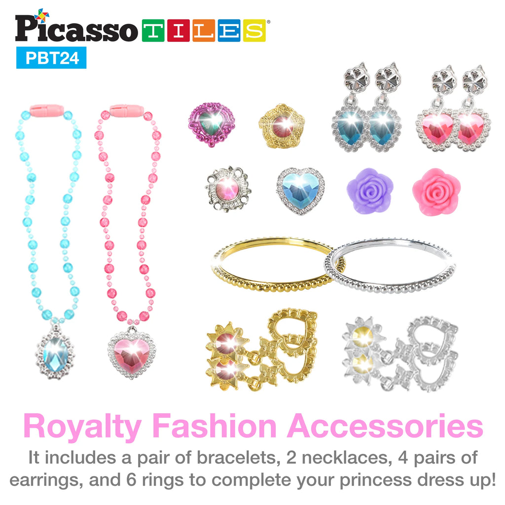Picasso 24 piezas de princesa joyería y zapatos de princesa