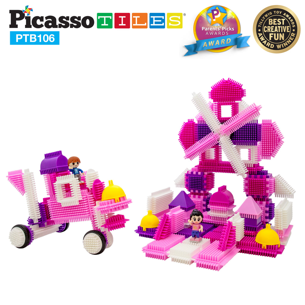 Picasso 106pc HedgeHog Blocks Pink