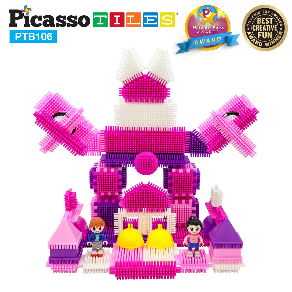 Picasso 106pc HedgeHog Blocks Pink