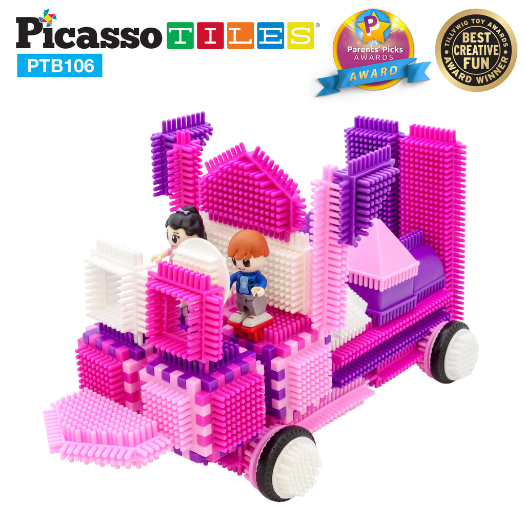 Picasso 106pc HedgeHog Blocks Pink