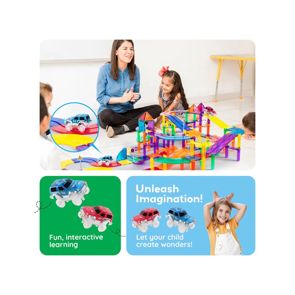 3 pcs FLASHING LED RACE CARS