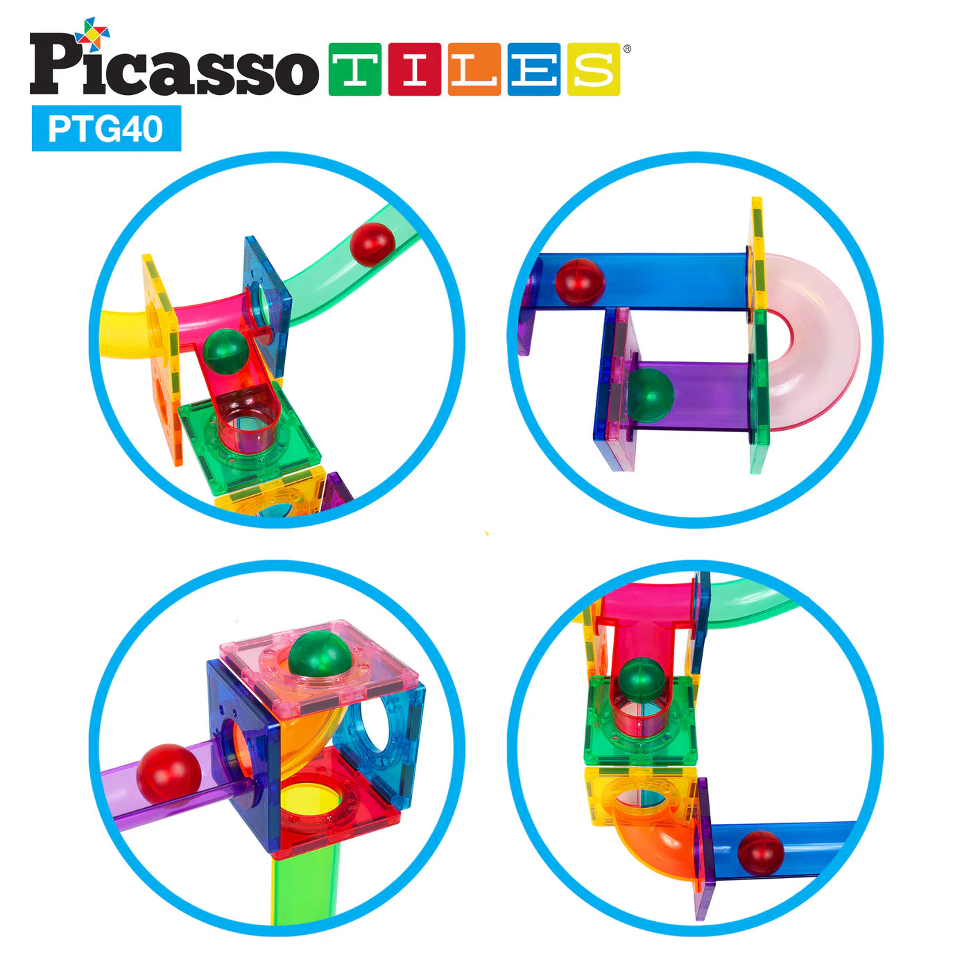 Picasso  40pc  marble  run  Bloques  magnéticos