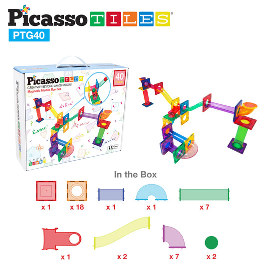 Picasso  40pc  marble  run  Bloques  magnéticos