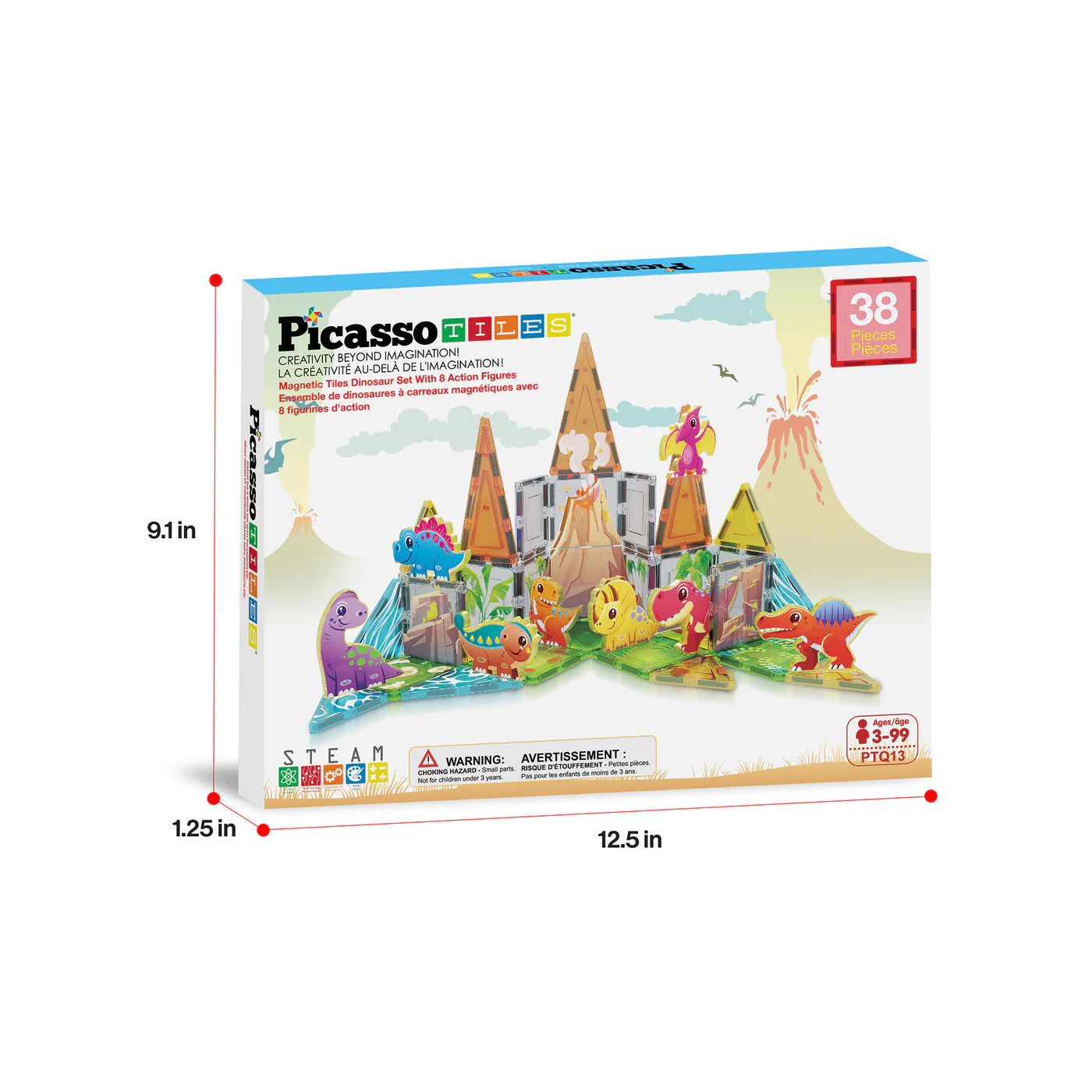 Picasso Set de Dinosaurios 38pcs
