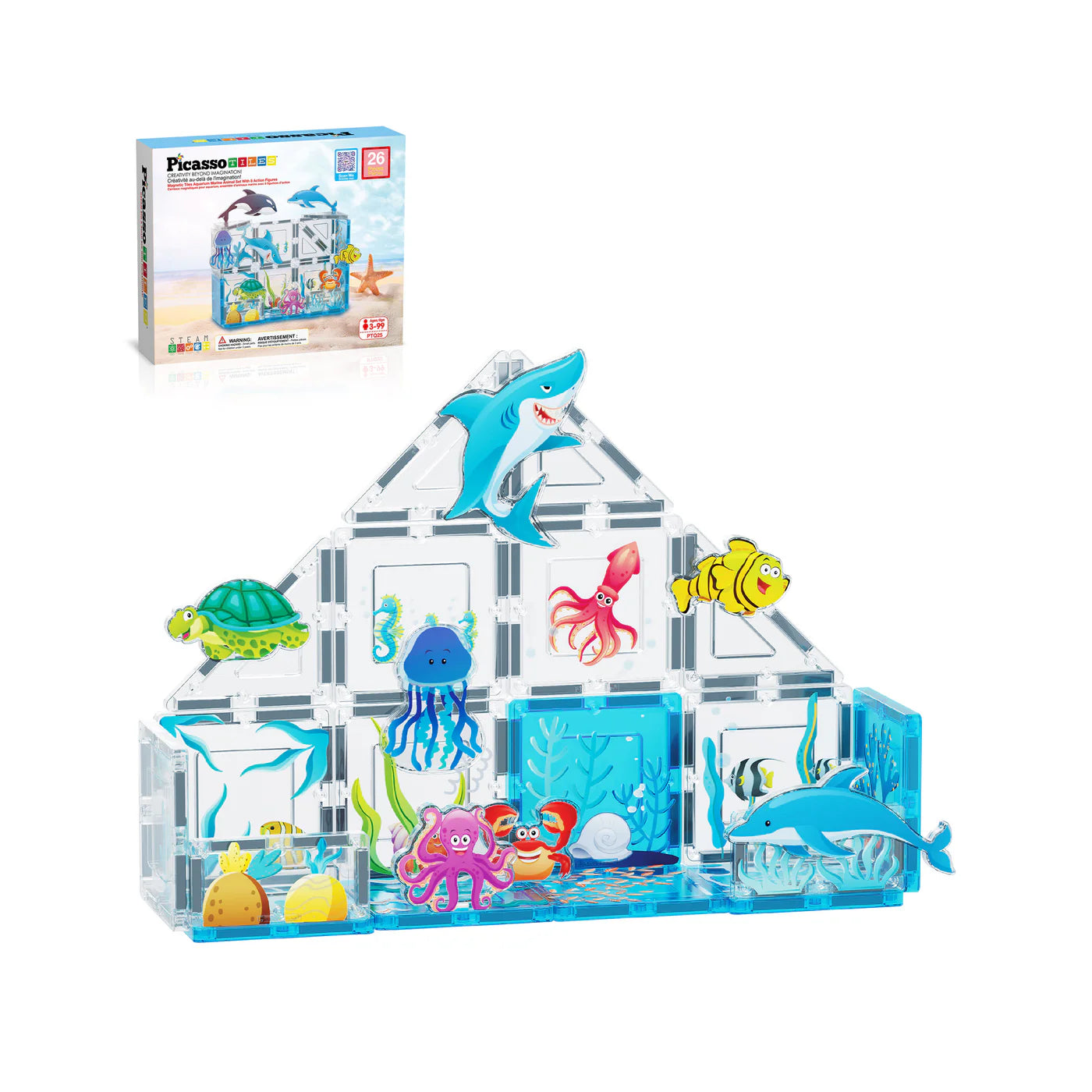 Picasso Acuario de animales marinos 26pcs