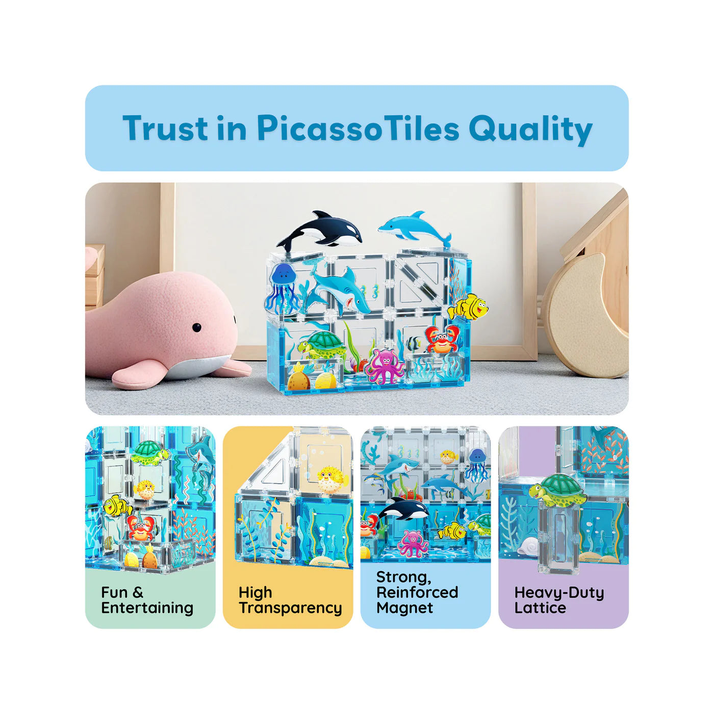 Picasso Acuario de animales marinos 26pcs