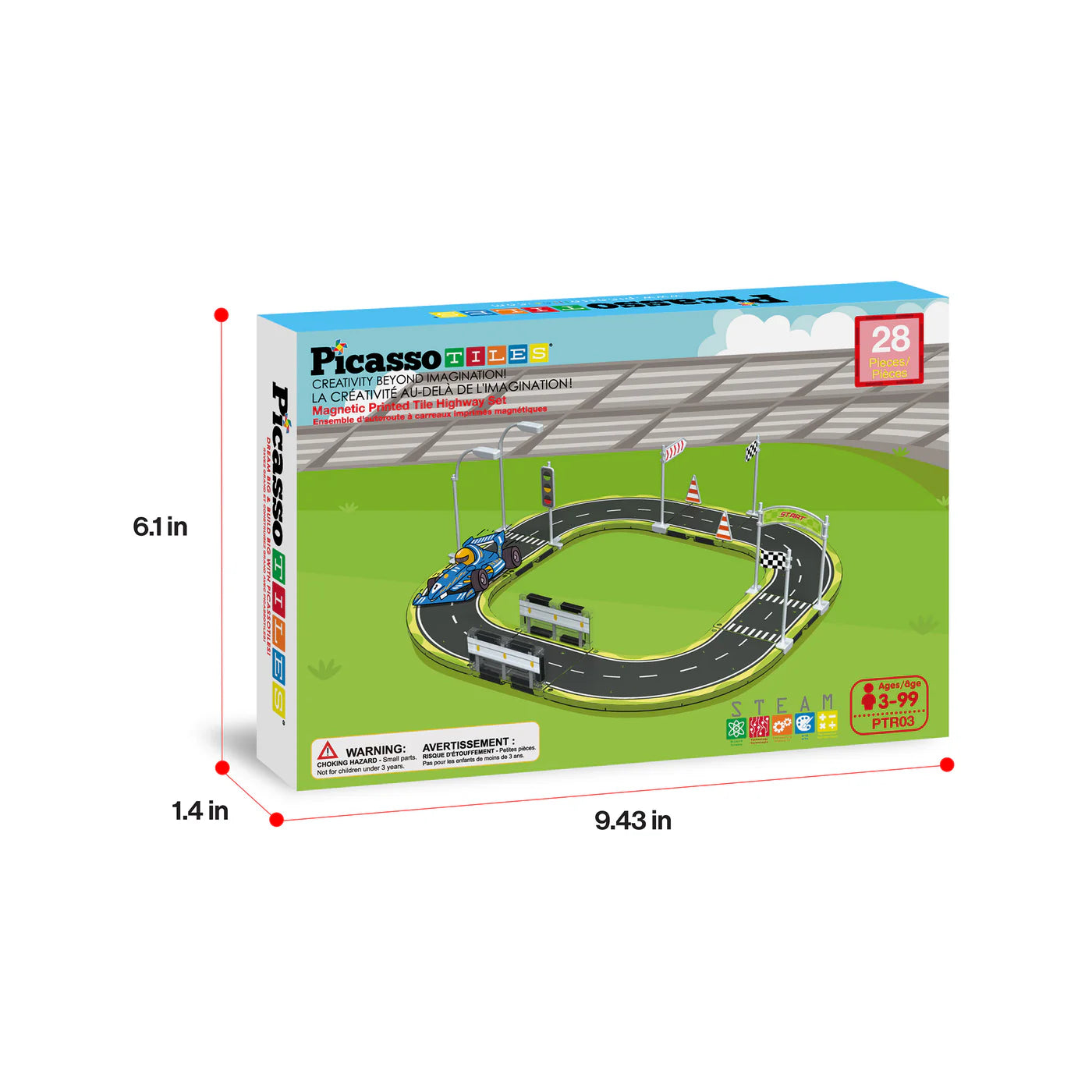 Picasso Pista de carros 28 piezas