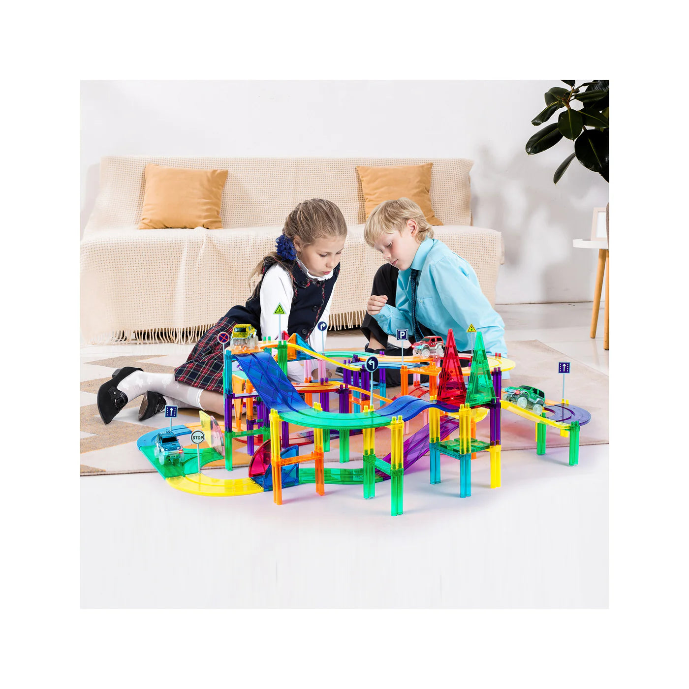 Picasso pista de carros 150 pcs con 4 carros