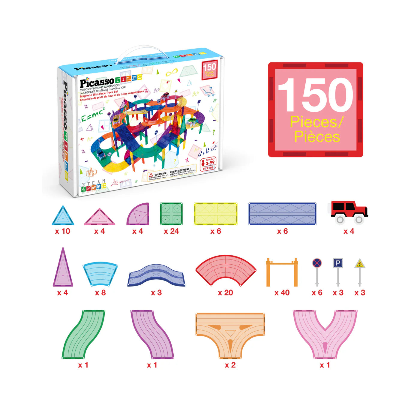 Picasso pista de carros 150 pcs con 4 carros
