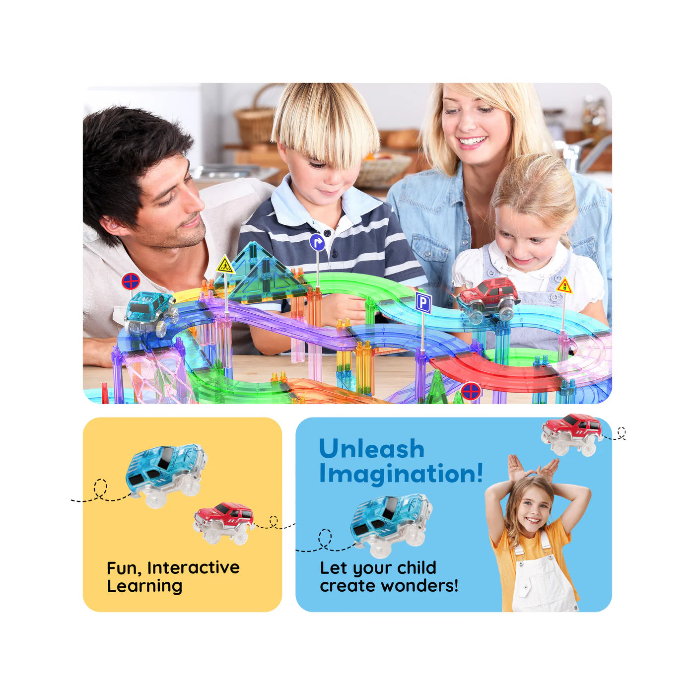 Picasso pista de carros 150 pcs con 4 carros