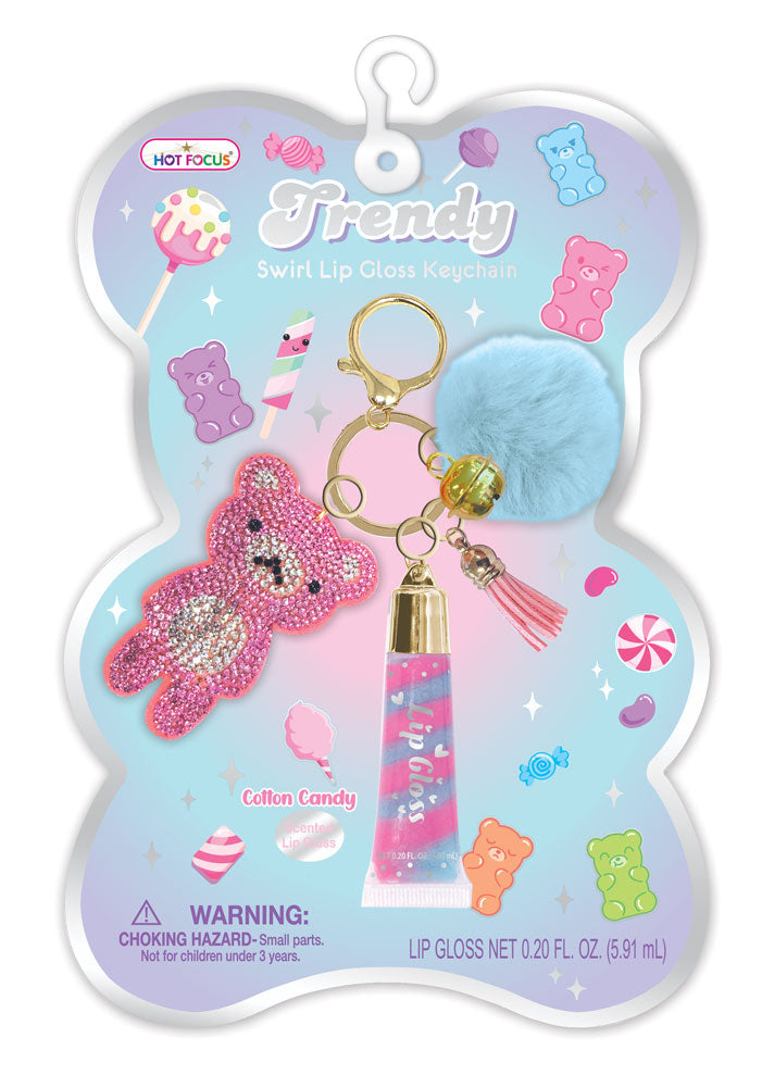 Trendy  Lip  Gloss  with  Keychain,  Gummy  Bear