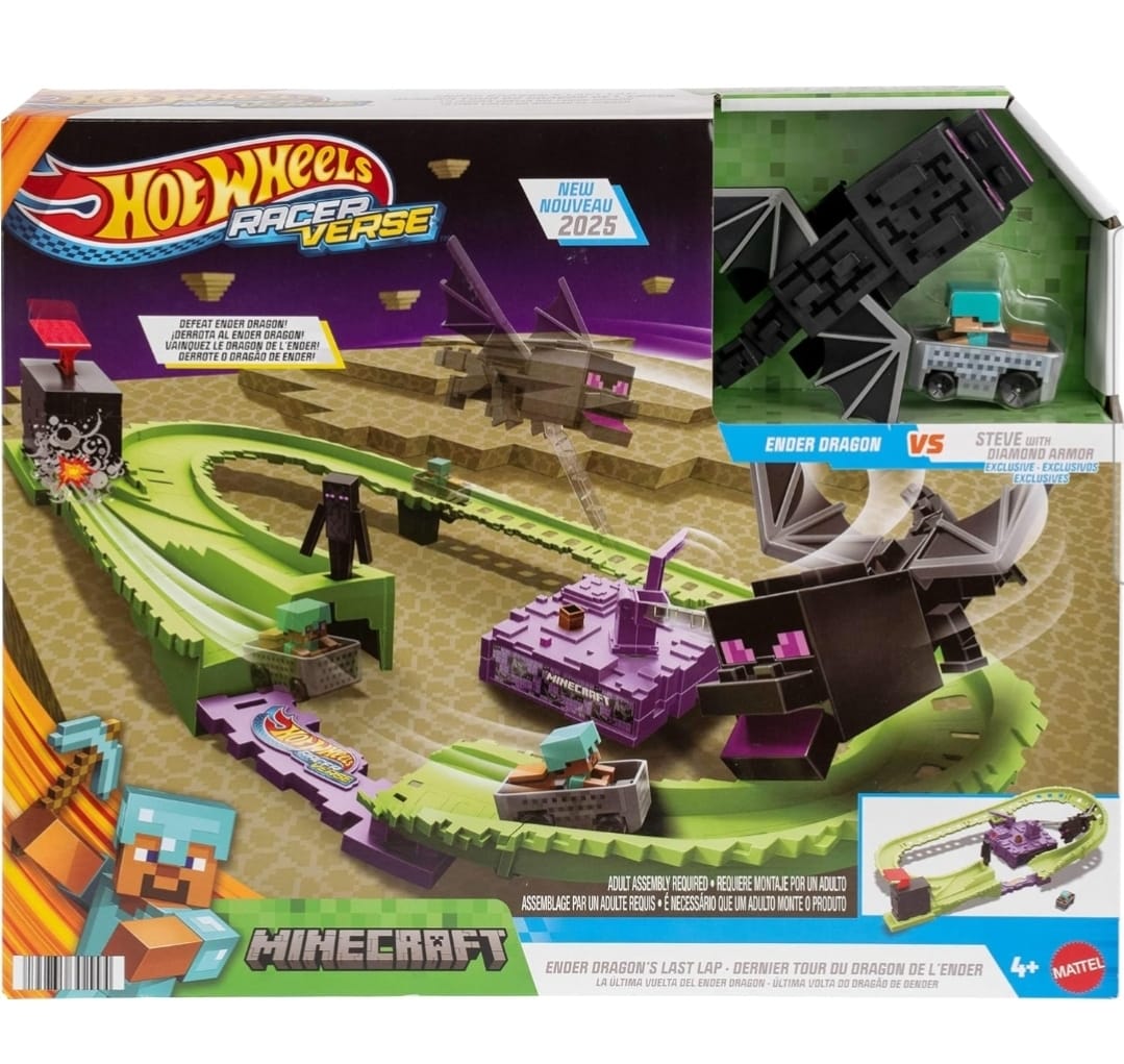 HOT WHEELS PISTA DE MINECRAFT