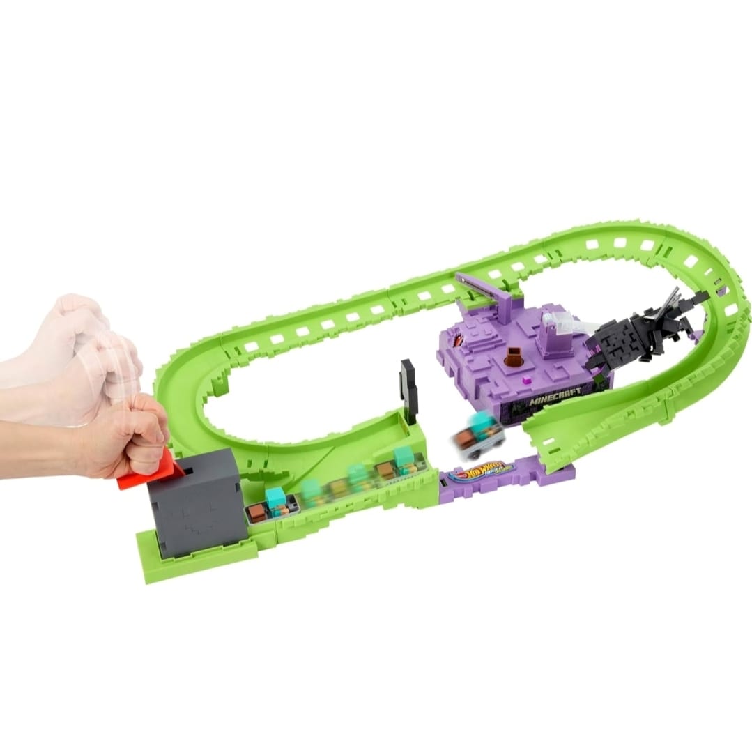HOT WHEELS PISTA DE MINECRAFT