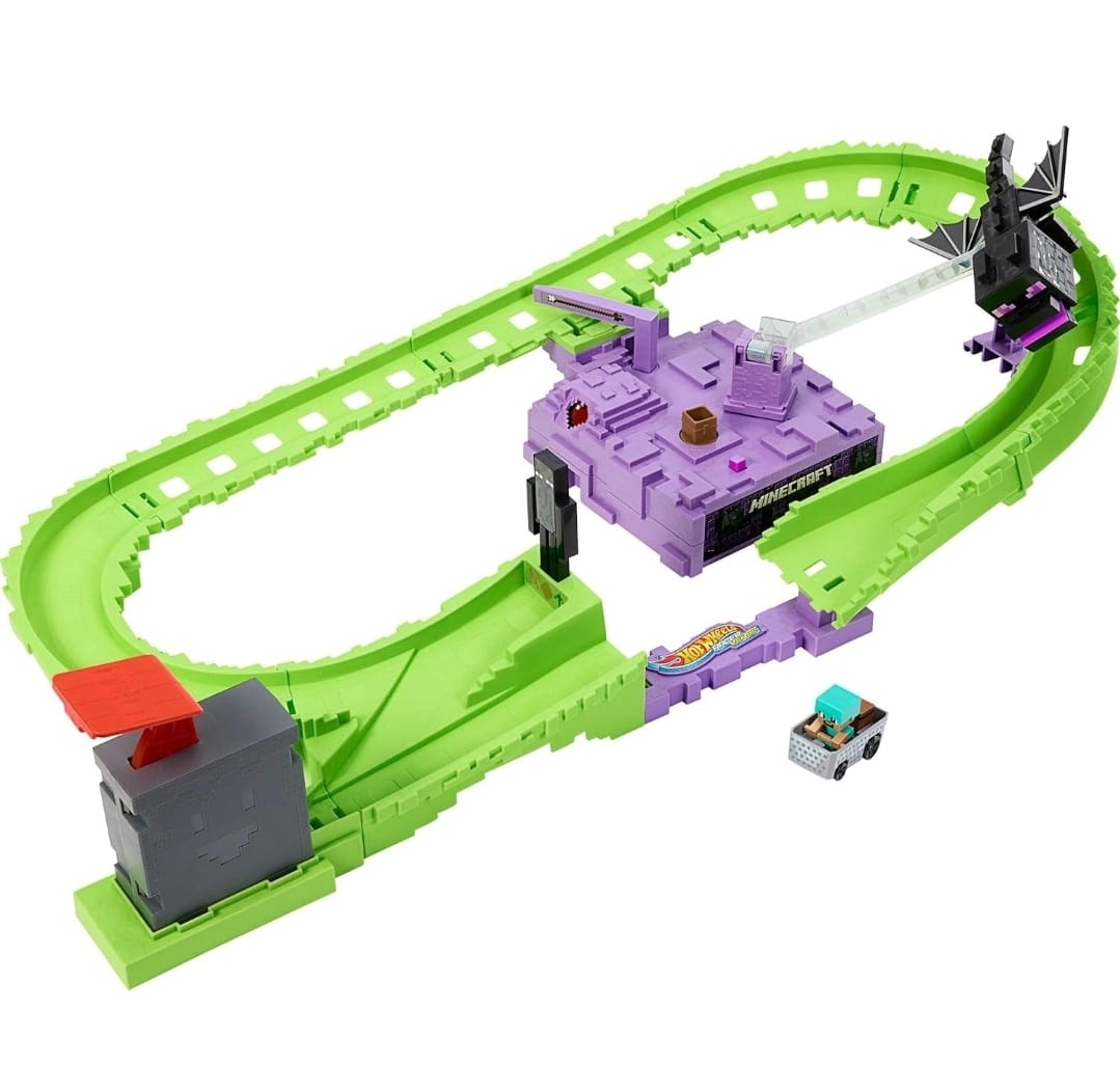 HOT WHEELS PISTA DE MINECRAFT