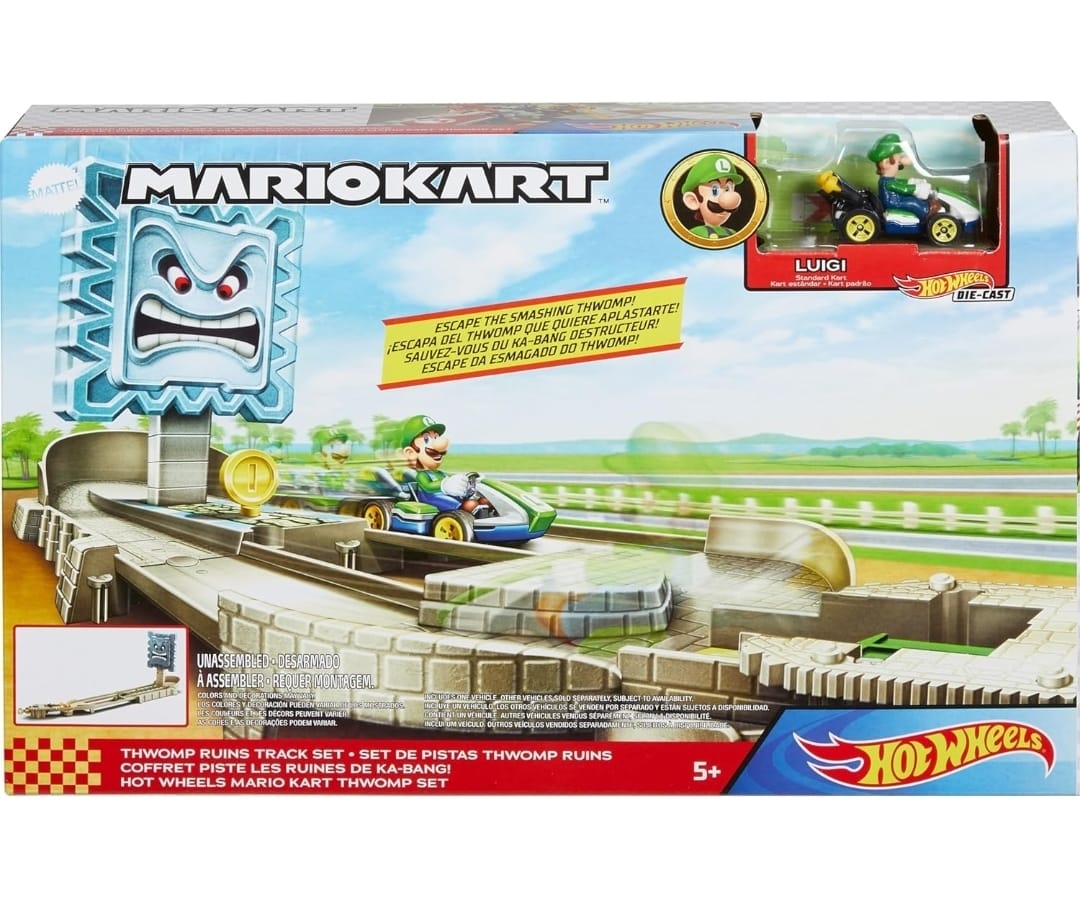 HOT WHEELS MARIO KART PISTA DE NIVELES LUIGI