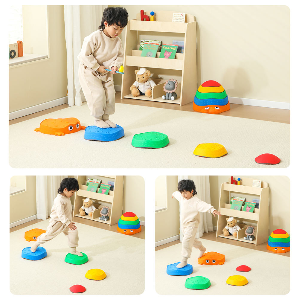 Juego de pasos y equilibrio para niños