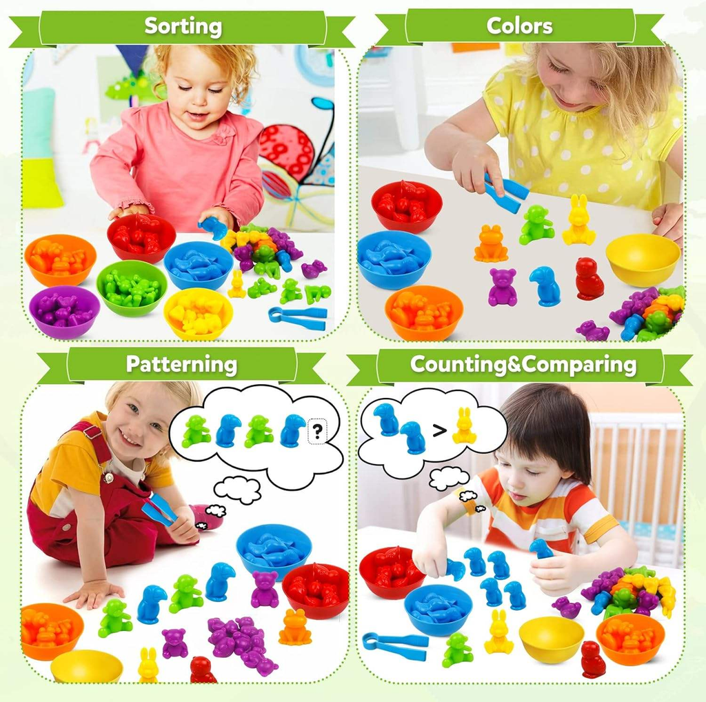 Juguete de clasificacion de colores Montessori