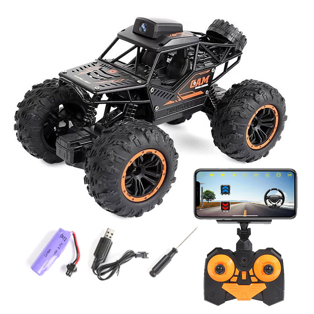 2.4G 1/18 rc monster truck con cámara hd wifi