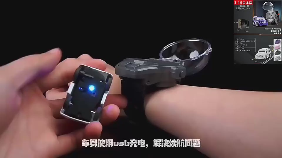 RC Mini carro control de reloj