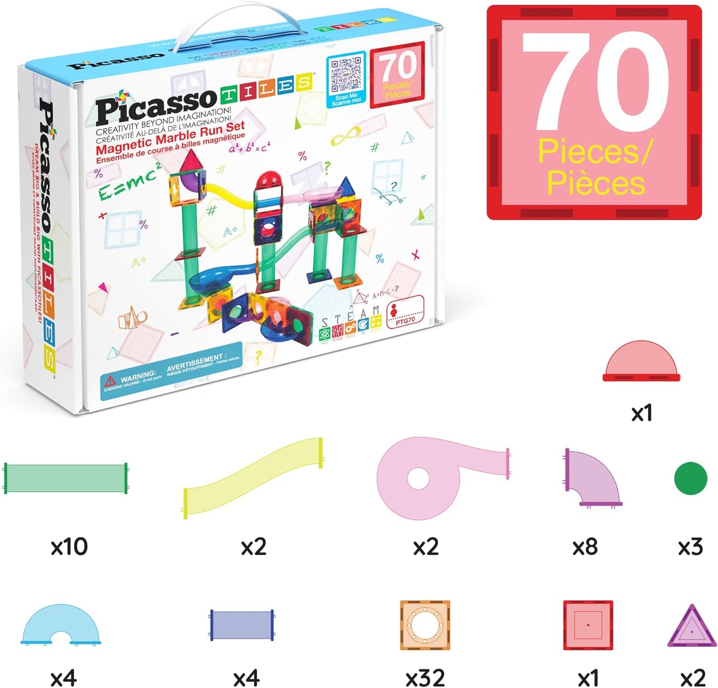 Picasso 70pc  marble  run  Bloques  magneticos