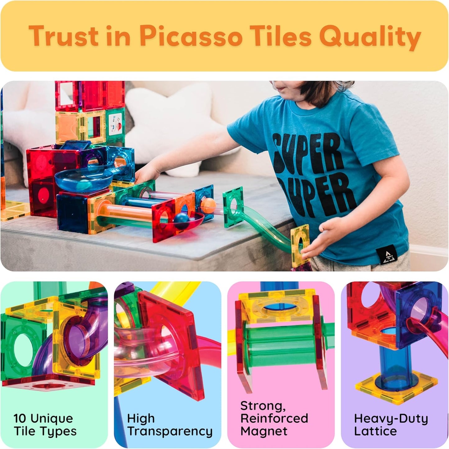 Picasso 70pc  marble  run  Bloques  magneticos