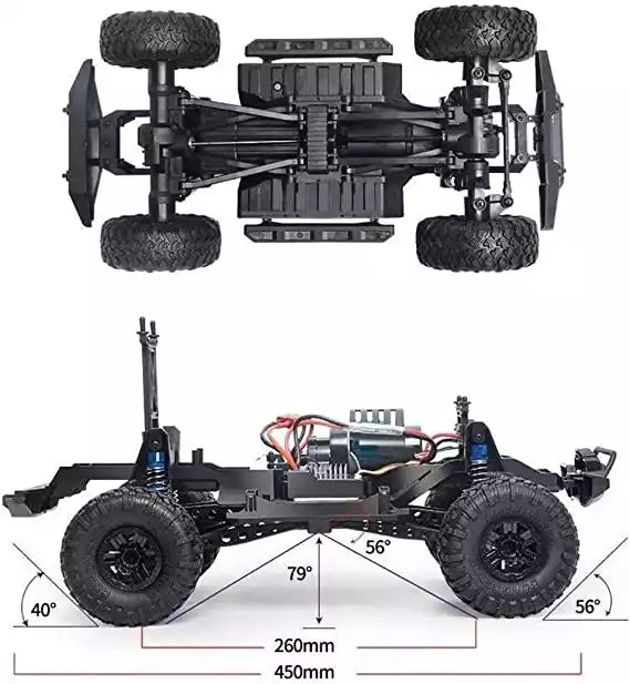 2.4GHz 1/10 4WD Rock Crawler Climbing Rally  FJ Cruiser