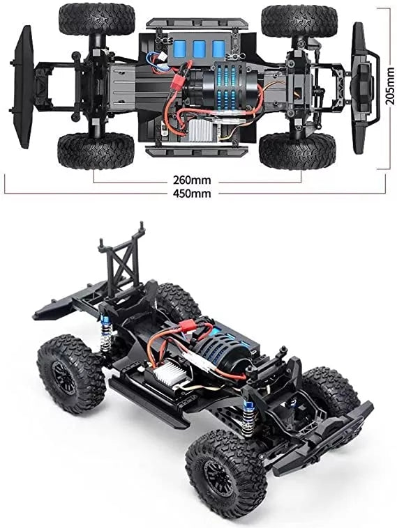 2.4GHz 1/10 4WD Rock Crawler Climbing Rally  FJ Cruiser