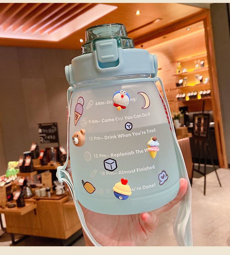 Botella Motivacional 1.5 L Stickers  Redonda